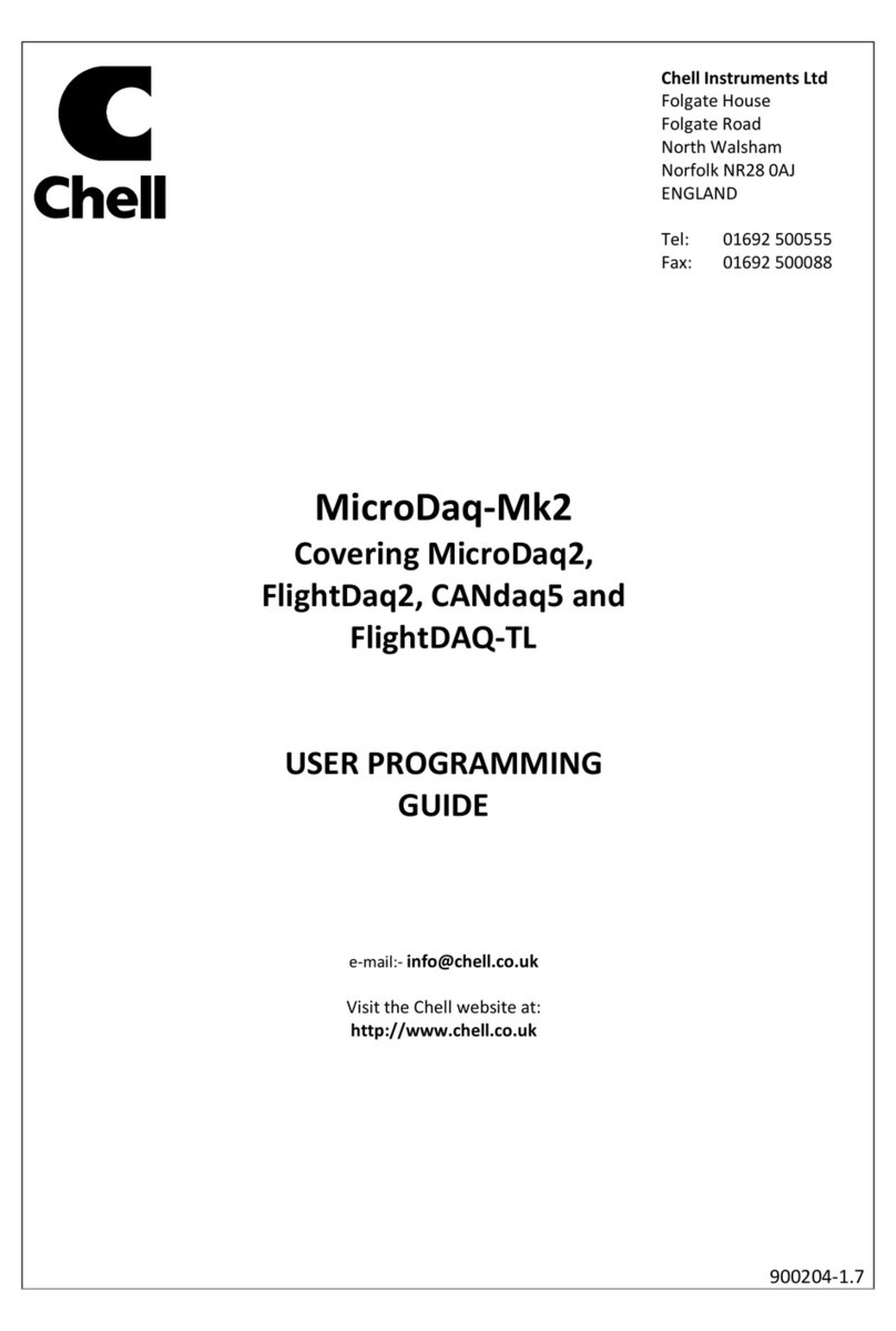 Chell microDAQ-Mk2 Operating instructions