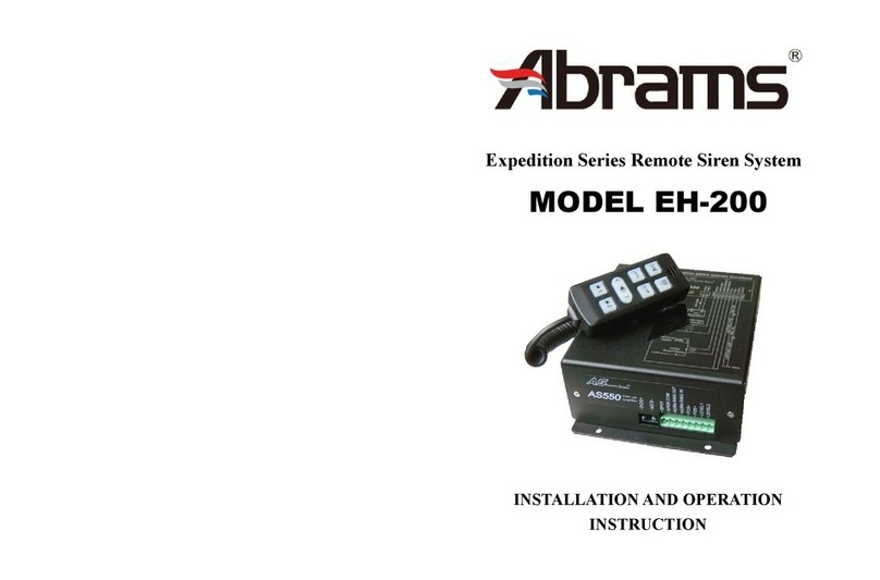 Abrams EH-200 Installation and operation instruction
