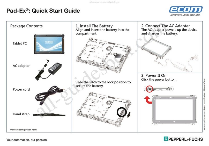 Pepperl+Fuchs Ecom Pad-Ex 01 HR DZ2 User manual
