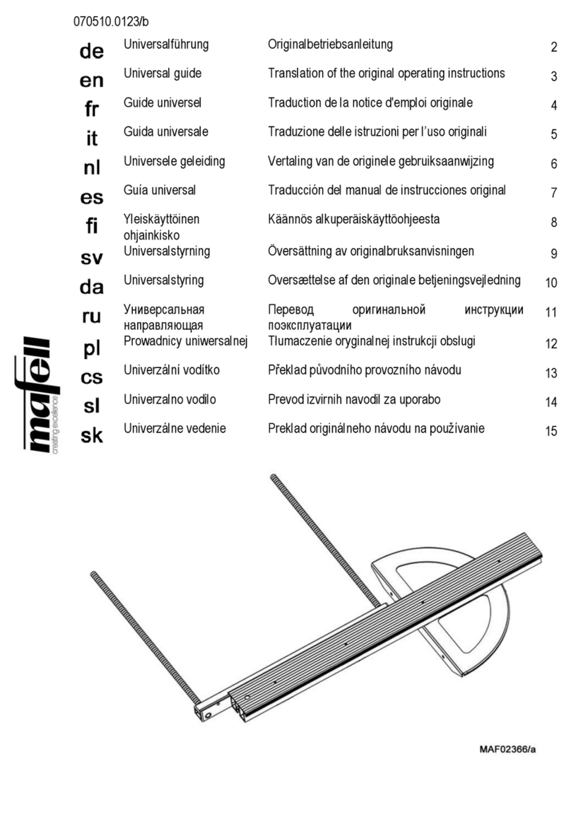 Mafell 202069 operating instructions Mafell 202069 operating instructions