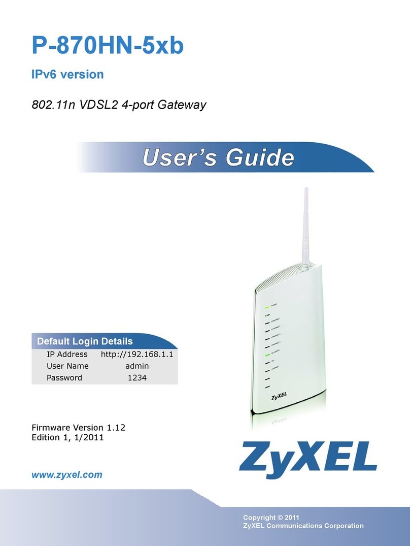 ZyXEL Communications P-870HN-5xb user guide