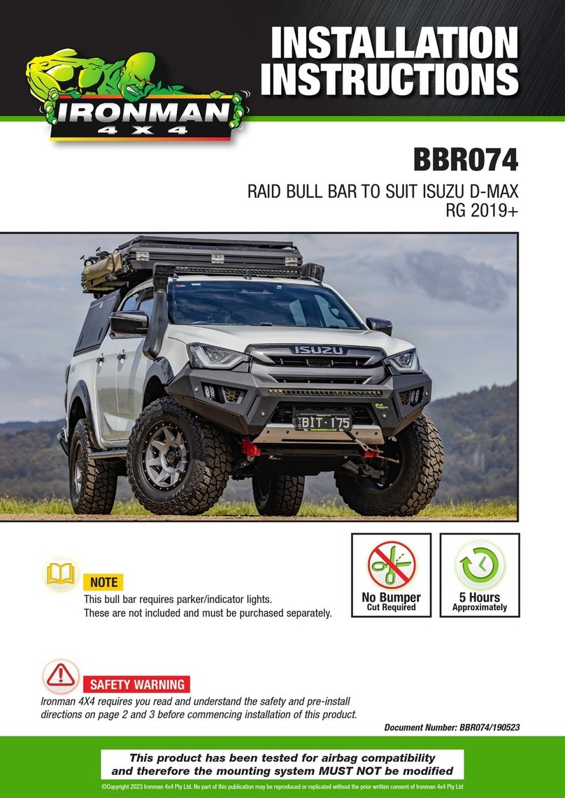 Ironman4x4 BBR074 installation instructions Ironman4x4 BBR074 installation instructions