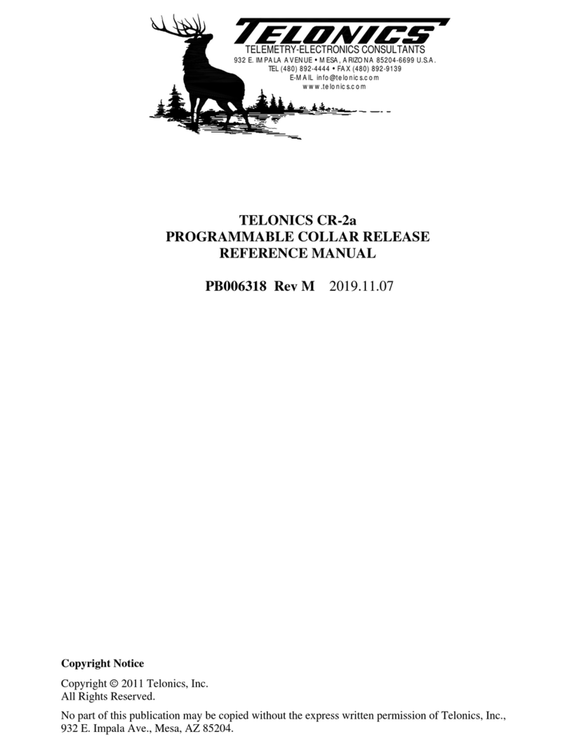 Telonics CR-2a Reference manual