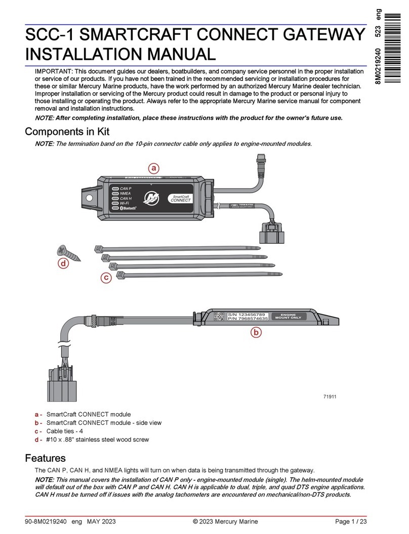 Mercury SCC-1 User manual
