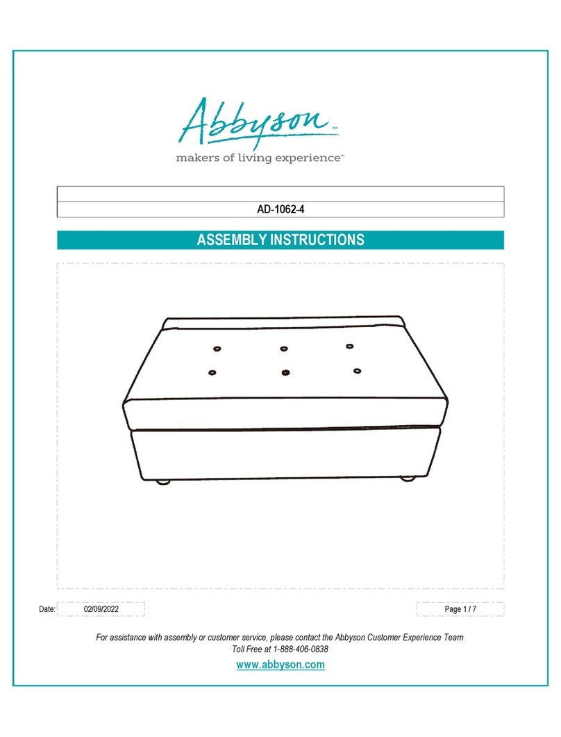 Abbyson AD-1062-4 User manual Abbyson AD-1062-4 User manual