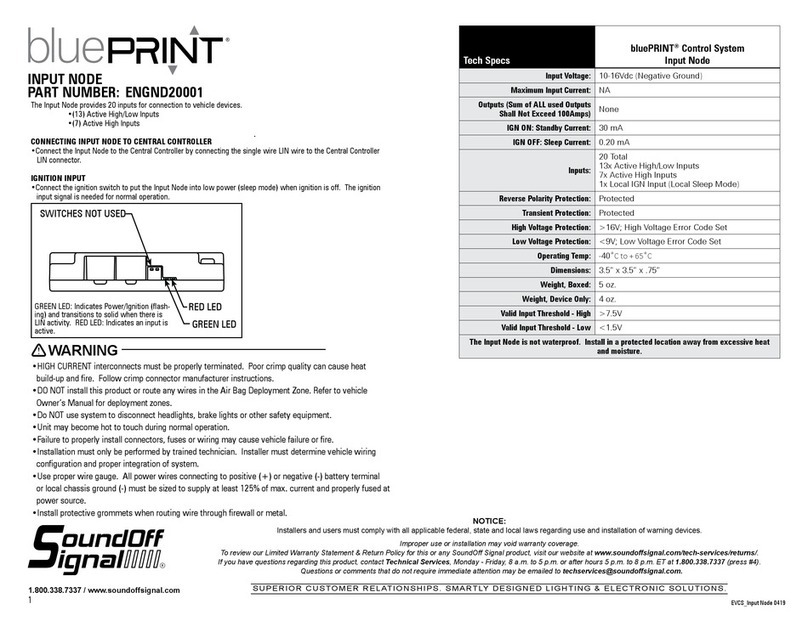 SoundOFF bluePRINT ENGND20001 quick start guide