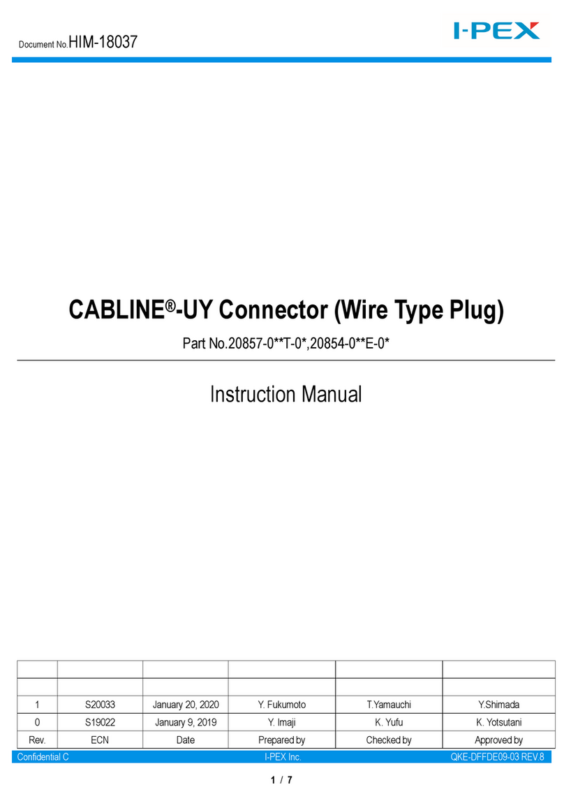 IPEX CABLINE-UY 20857-0 T-0 Series User manual