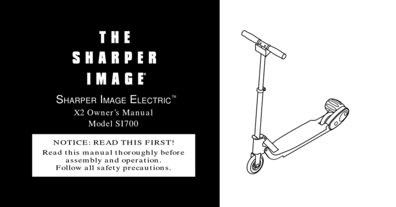 Sharper Image ELECTRIC X2 owner's manual