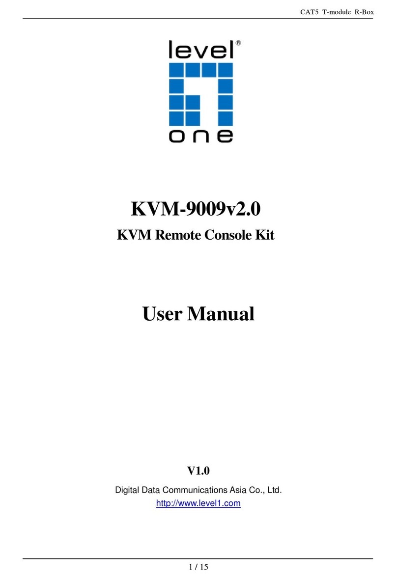 LevelOne KVM-9009v2.0 User manual LevelOne KVM-9009v2.0 User manual
