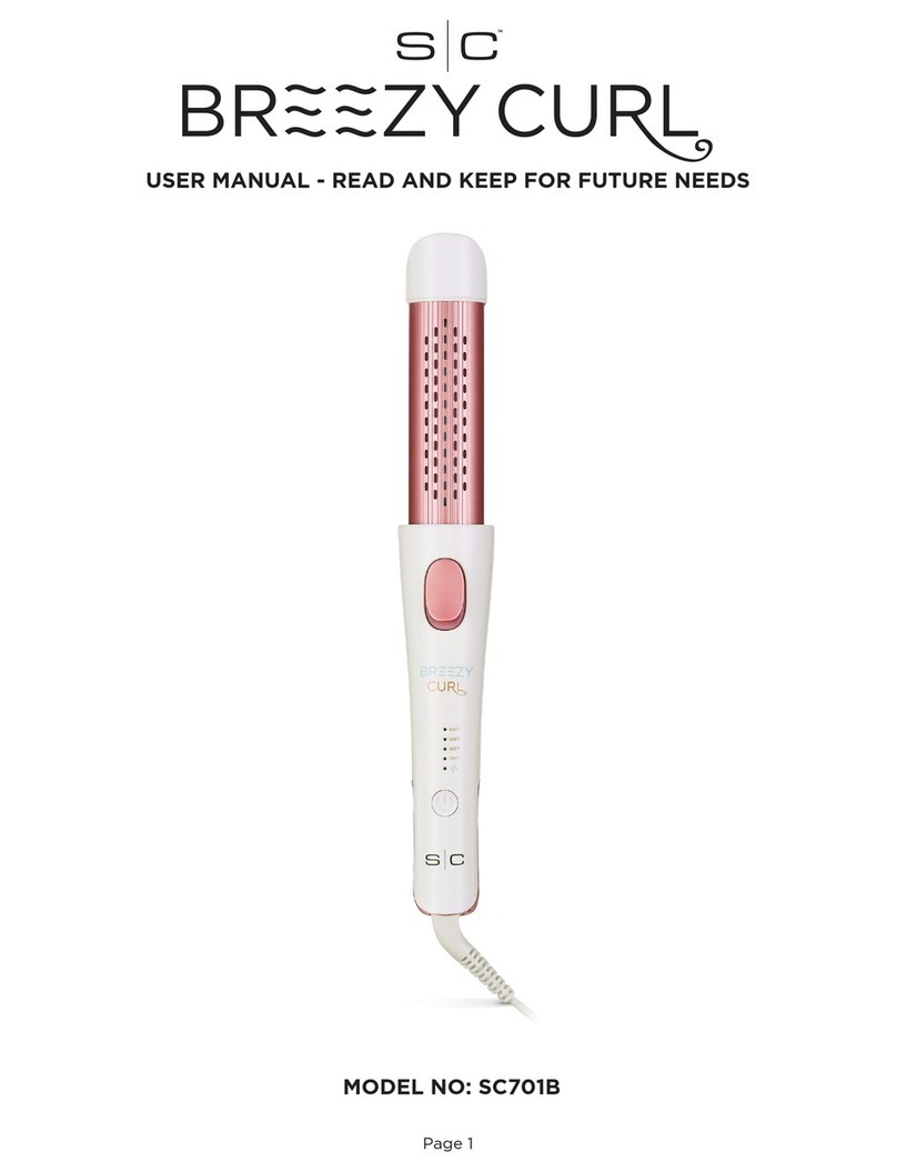 SC BREEZY CURL SC701B user manual
