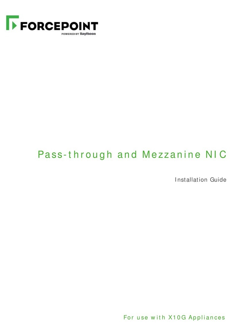 Forcepoint Pass-through and Mezzanine NIC installation guide