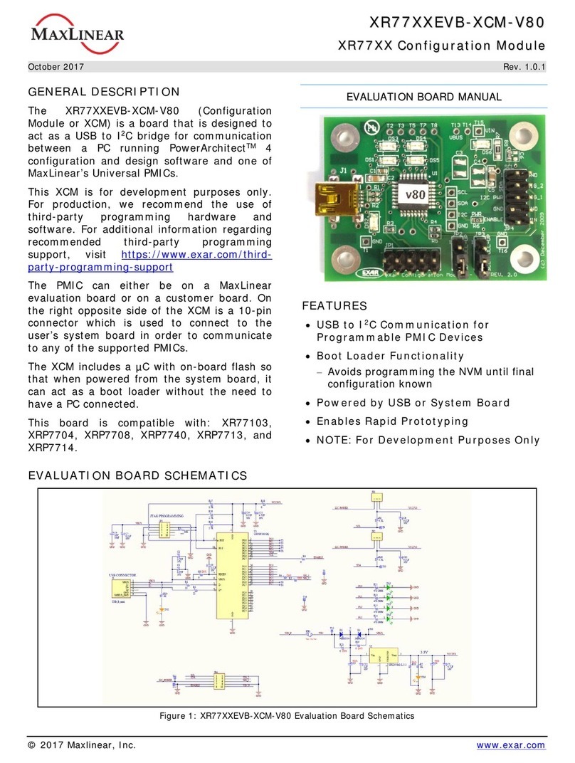 MaxLinear XR77XXEVB-XCM-V80 manual