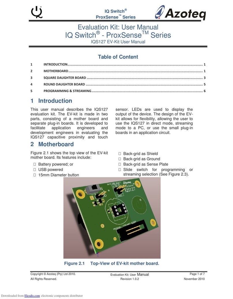 Azoteq IQ Switch - ProxSense Series User manual