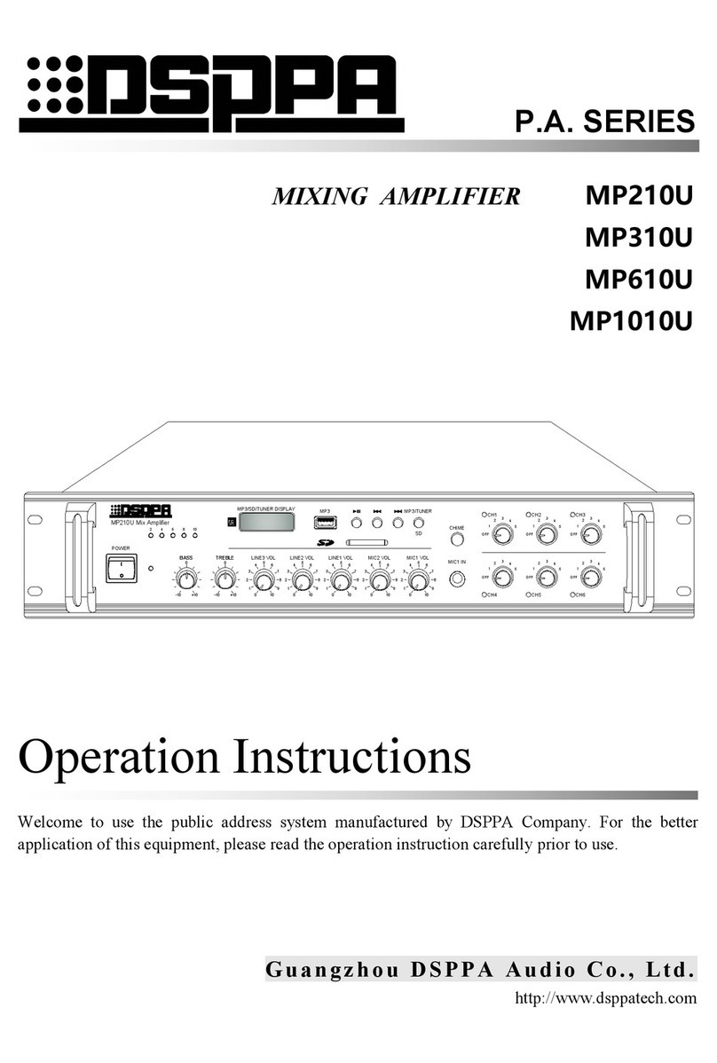 DSPPA MP310U User manual