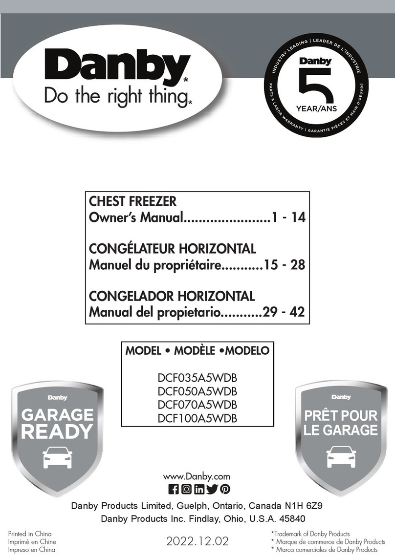 Danby DCF035A5WDB User manual