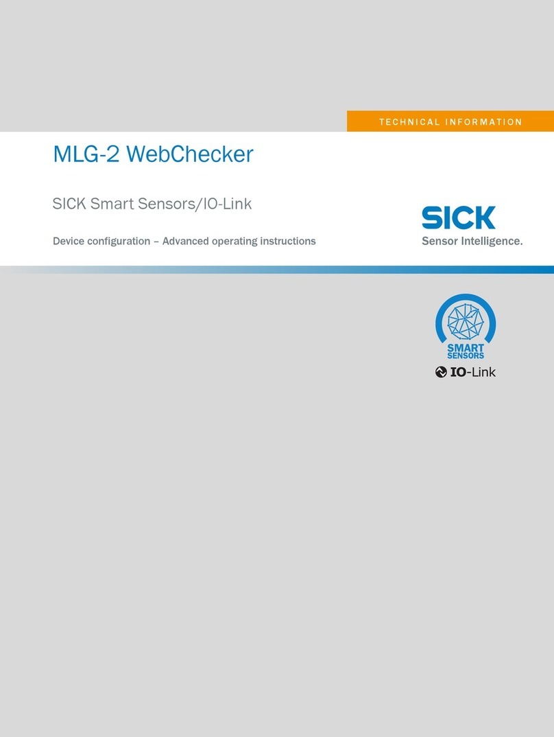 SICK WebChecker MLG-2 User manual
