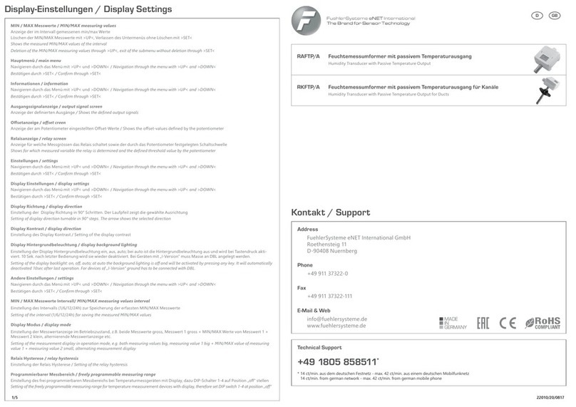 FuehlerSysteme eNET International RAFTP/A quick start guide