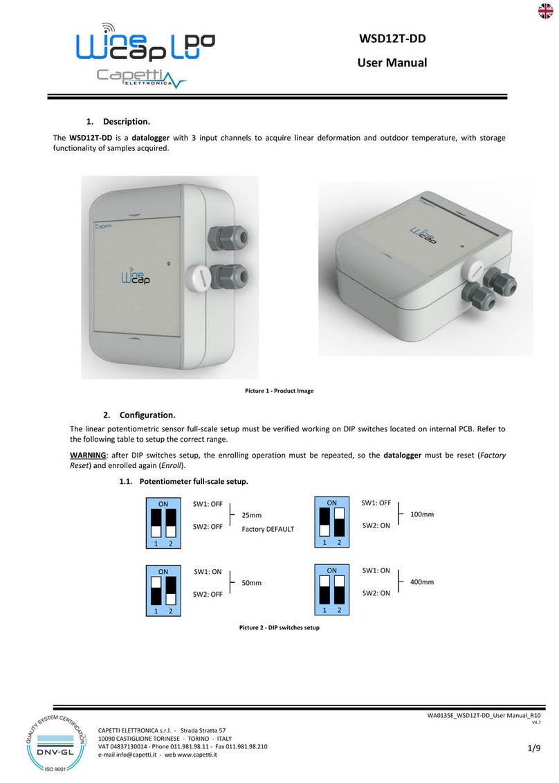 Capetti Elettronica WineCap WSD12T-DD user manual