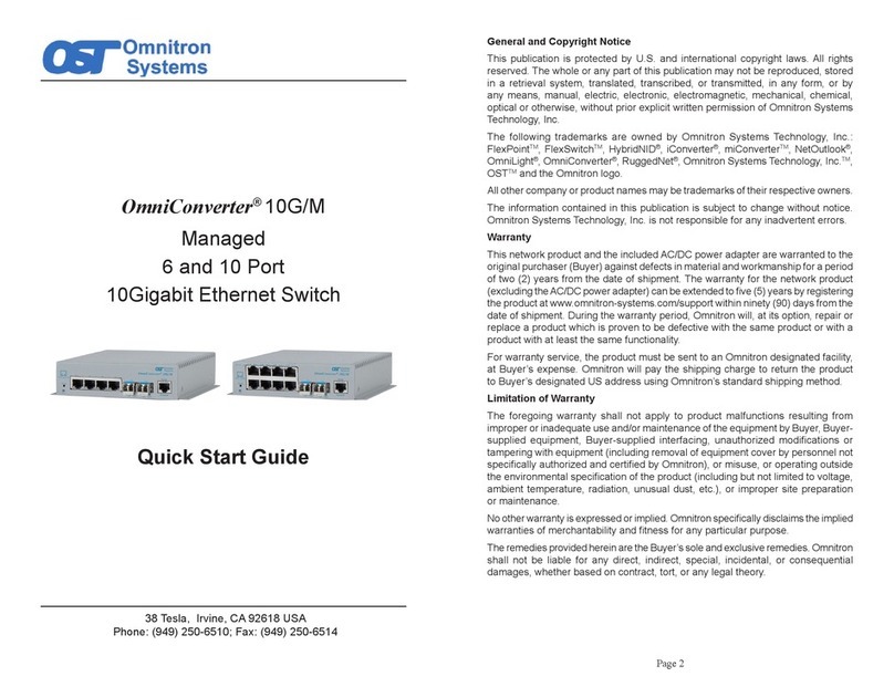 OST OmniConverter 10G/M User manual