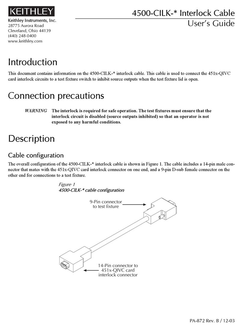 Keithley 4500-CILK Series user guide