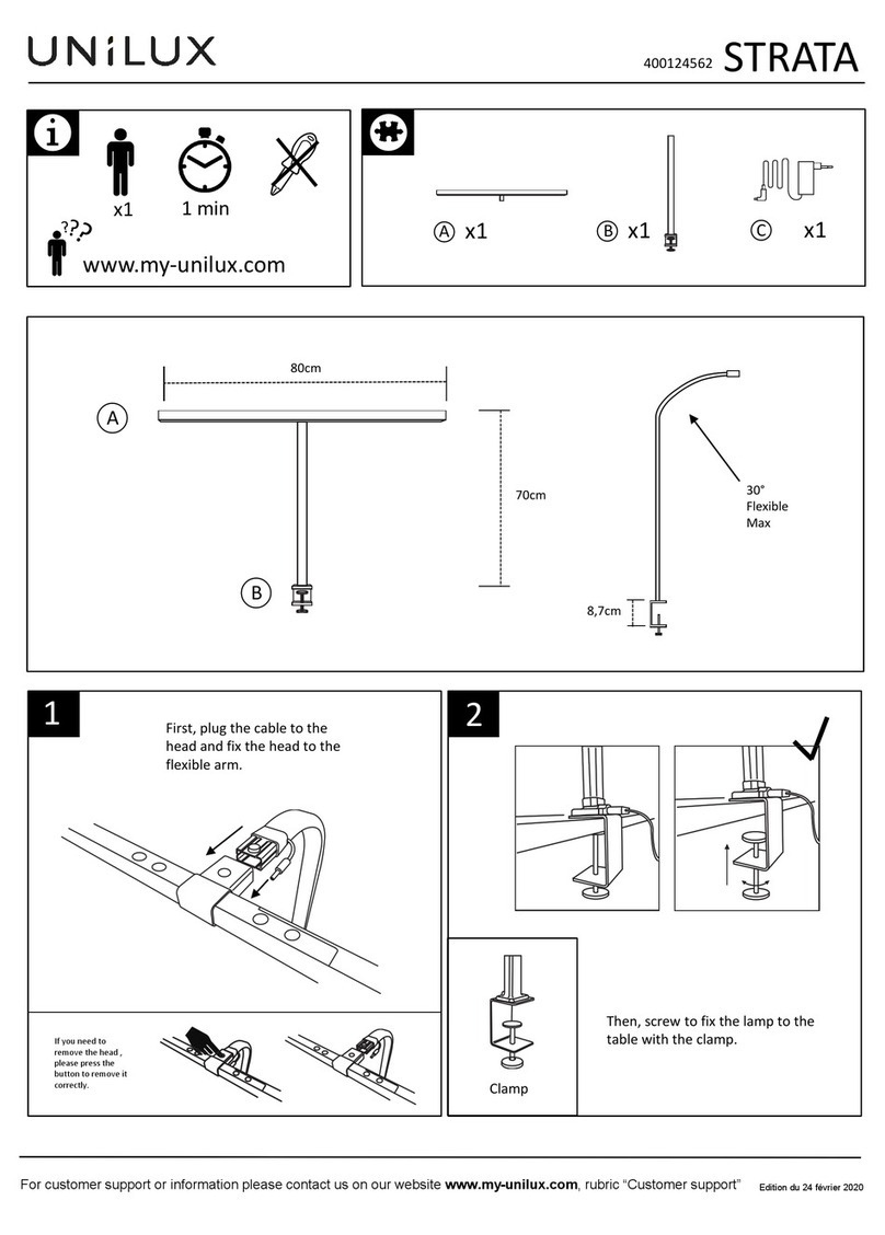Unilux STRATA quick start guide