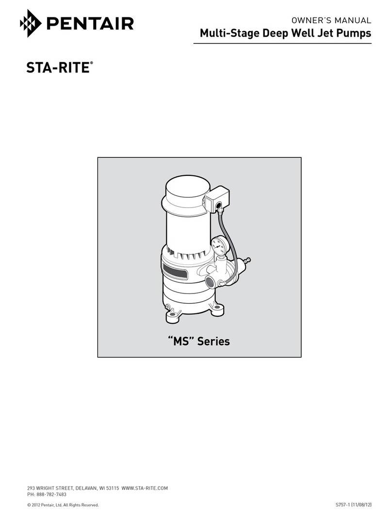 Pentair STA-RITE MS Series owner's manual
