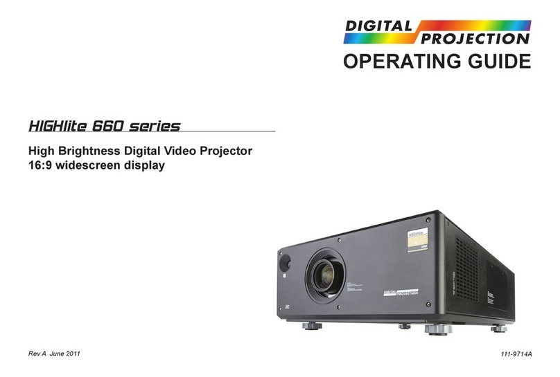 Digital Projection HIGHlite 660 Series User manual