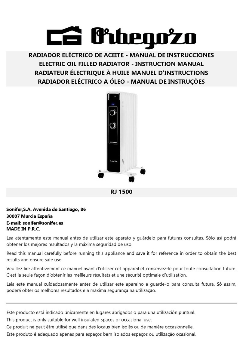 Orbegozo RJ 1500 instruction manual Orbegozo RJ 1500 instruction manual