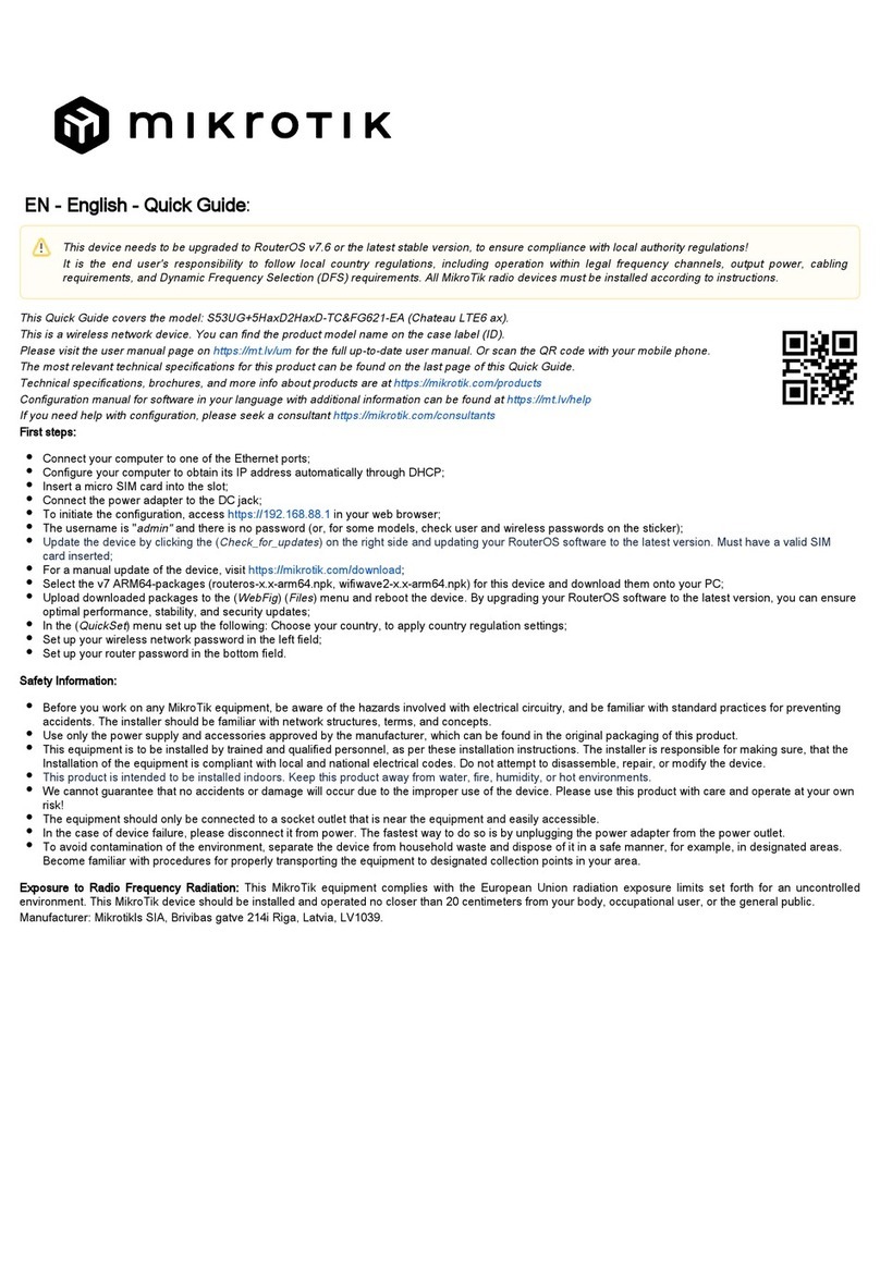MikroTik Chateau LTE6 ax User manual