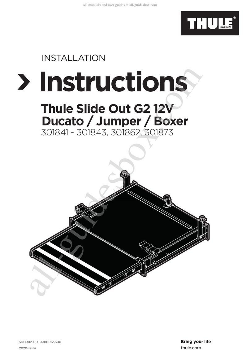 Thule Slide Out G2 12V Ducato User manual Thule Slide Out G2 12V Ducato User manual