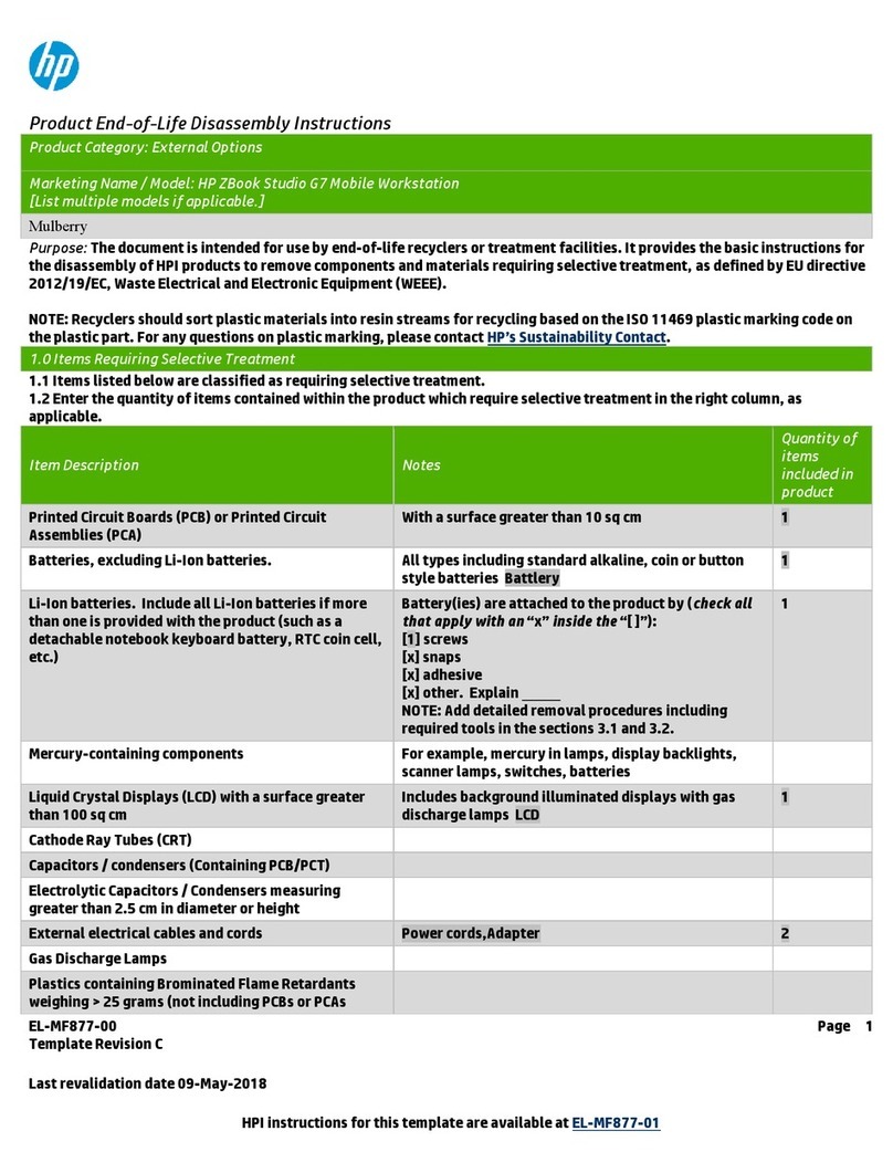HP ZBook Studio G7 Installation instructions