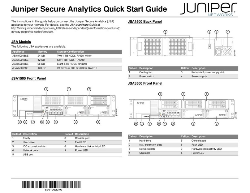 Juniper JSA1500-BSE User manual