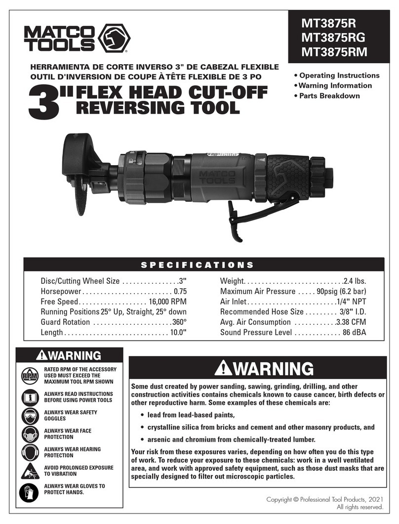 Matco Tools MT3875R operating instructions