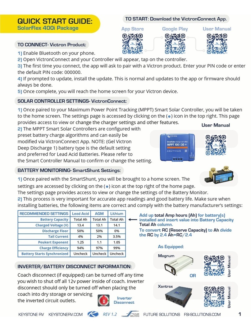 Keystone RV SolarFlex 400i quick start guide