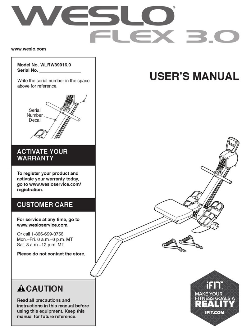 Weslo FLEX 3.0 user manual