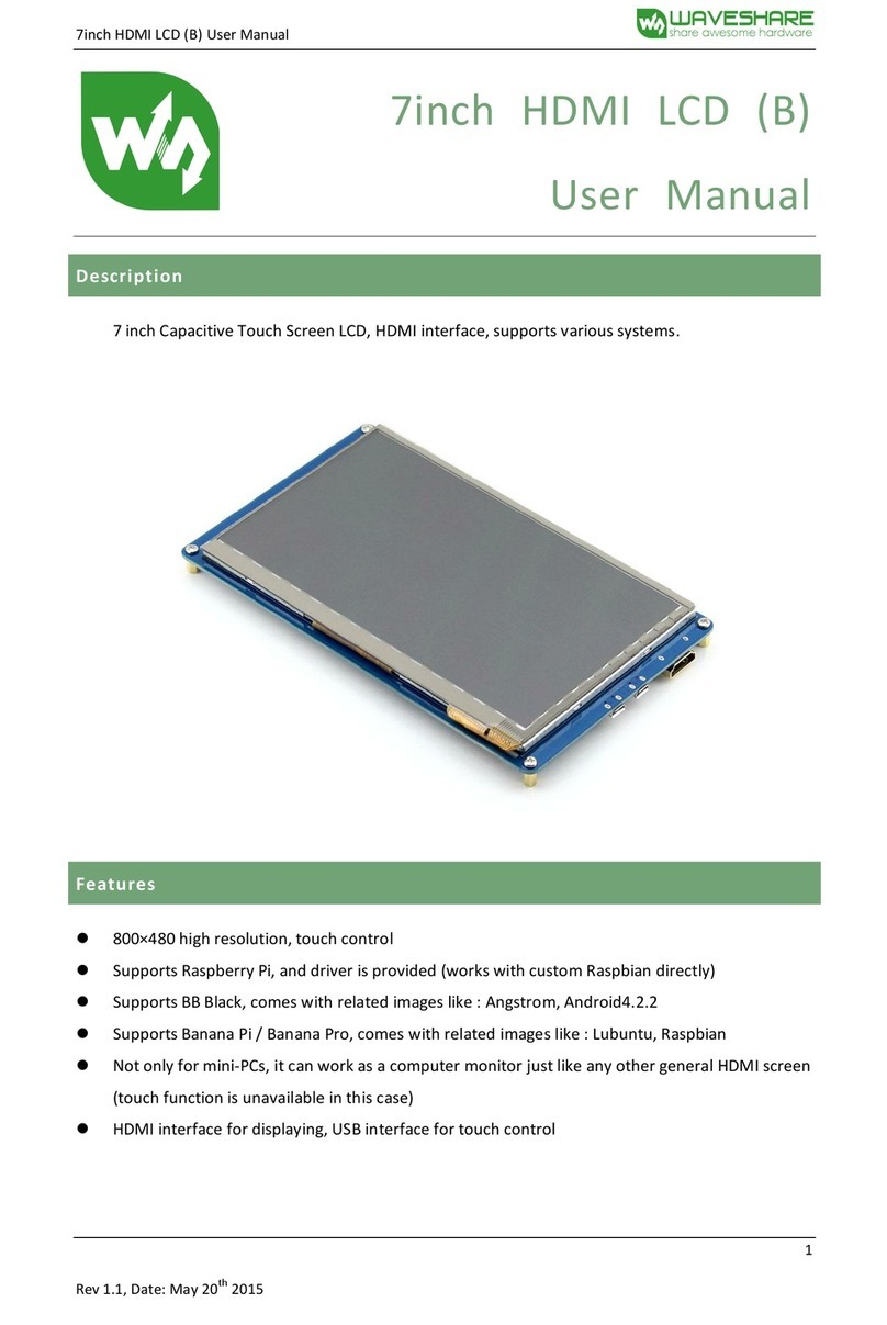 Waveshare 7inch HDMI LCD User manual