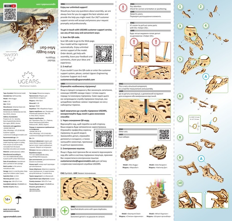 UGEARS Mini-buggy User manual