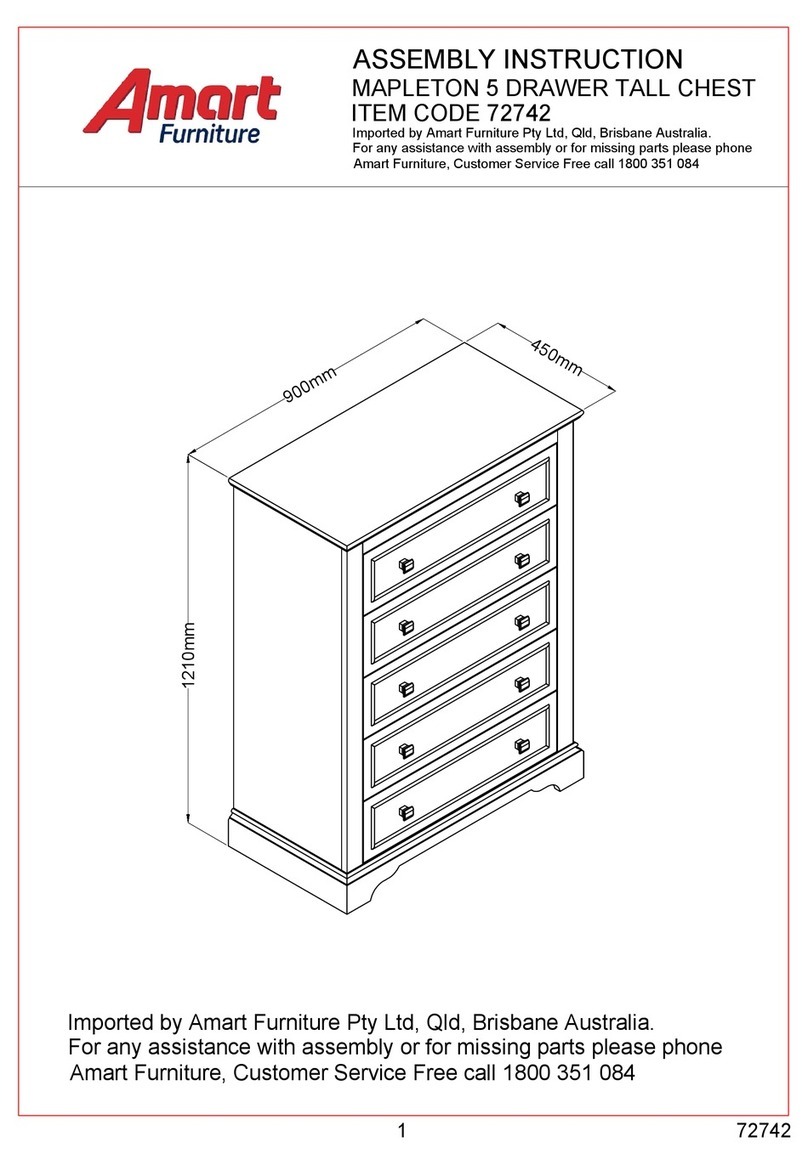 Amart Furniture Mapleton 72742 User manual
