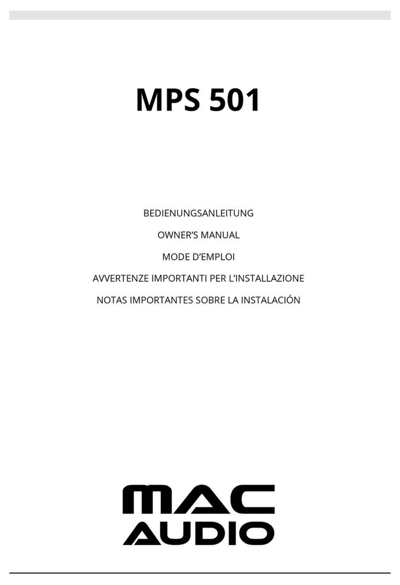 MAC Audio MPS 501 User manual