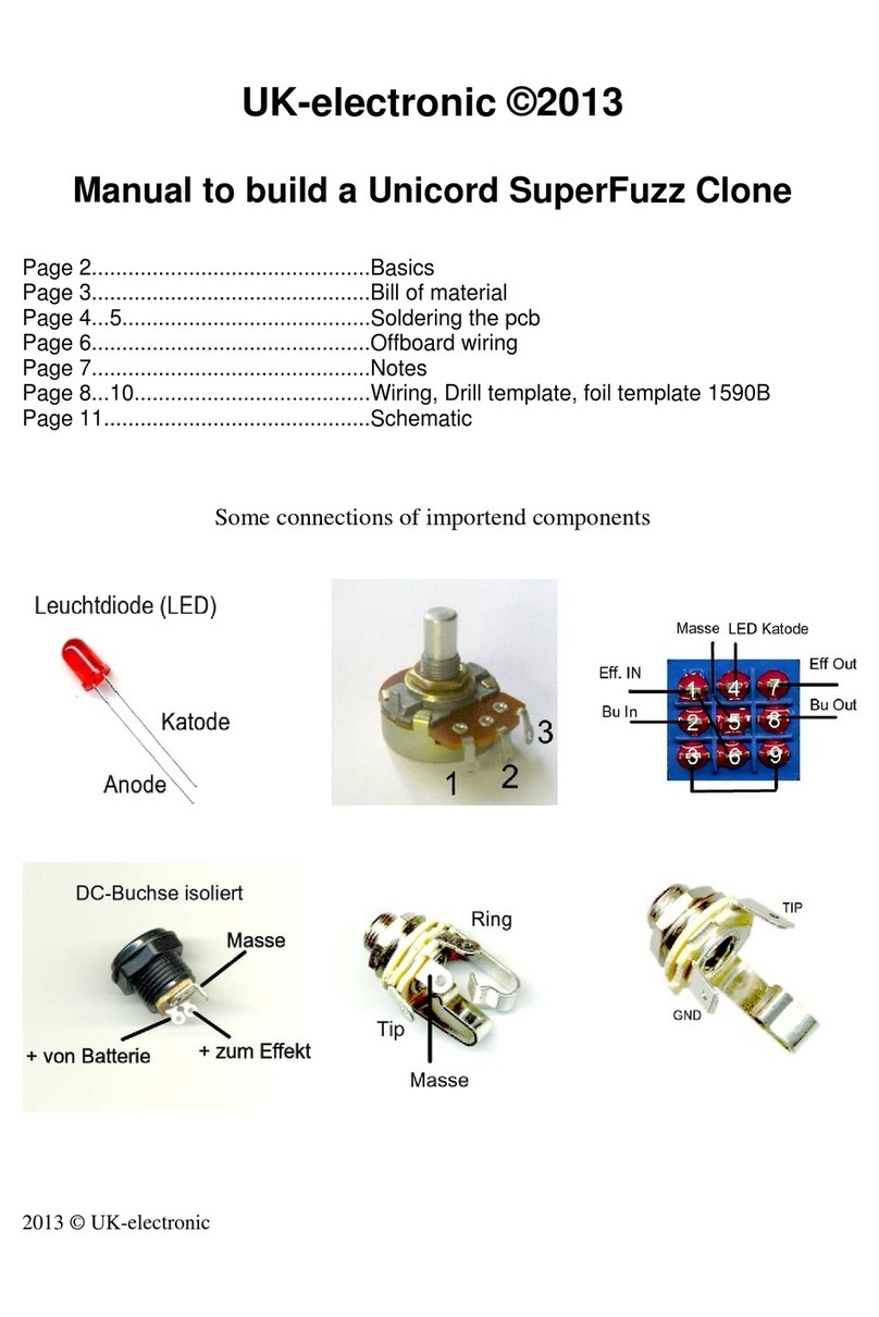 UK-electronic Unicord SuperFuzz Clone Build manual