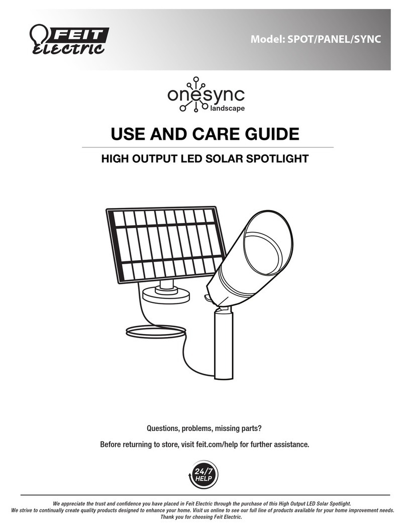 Feit Electric onesync SPOT/PANEL/SYNC User manual Feit Electric onesync SPOT/PANEL/SYNC User manual
