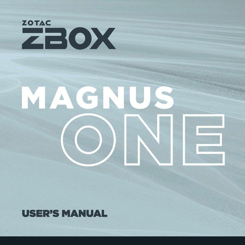 Zotac ZBOX MAGNUS ONE User manual