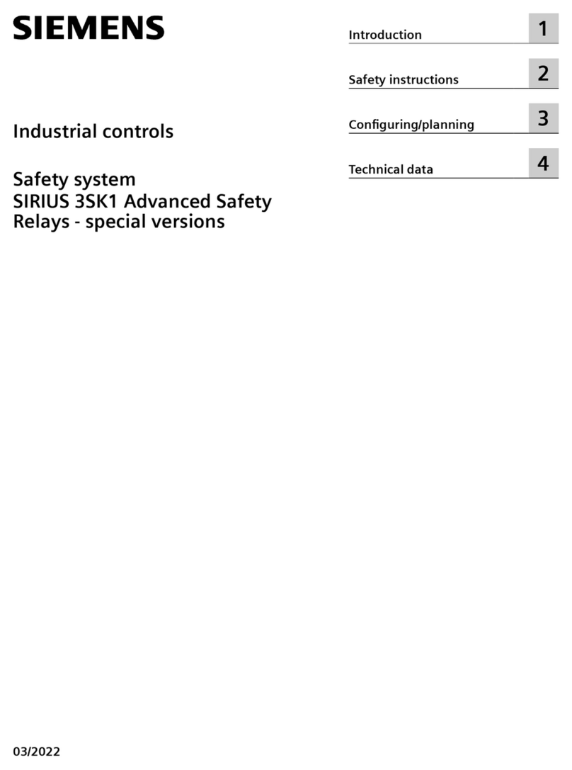 Siemens SIRIUS 3SK1 User manual