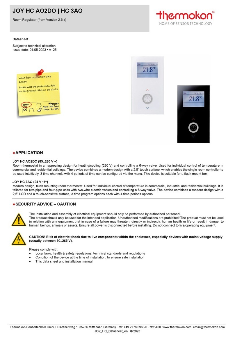 Thermokon JOY HC AO2DO quick start guide