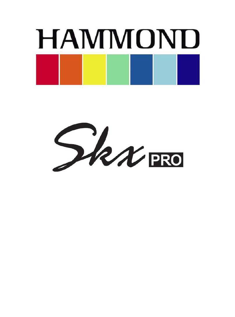 Hammond Skx PRO reference guide