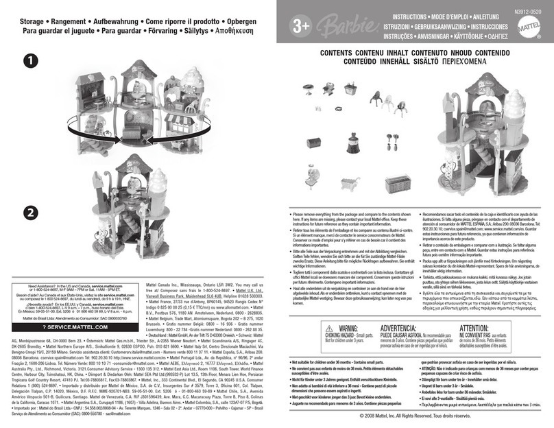 Mattel Barbie N3912-0520 instructions Mattel Barbie N3912-0520 instructions