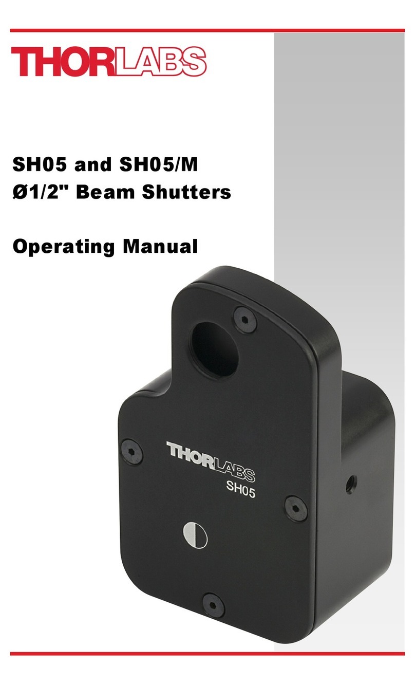 THORLABS SH05 User manual