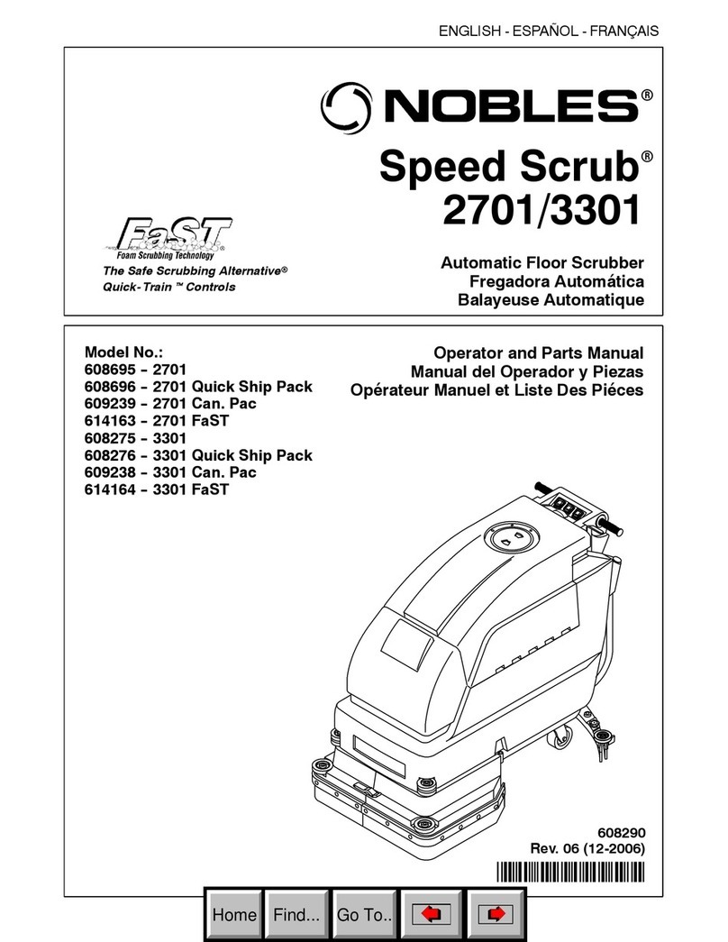 Nobles Speed Scrub 2701 Quick Ship Pack Operator and parts manual