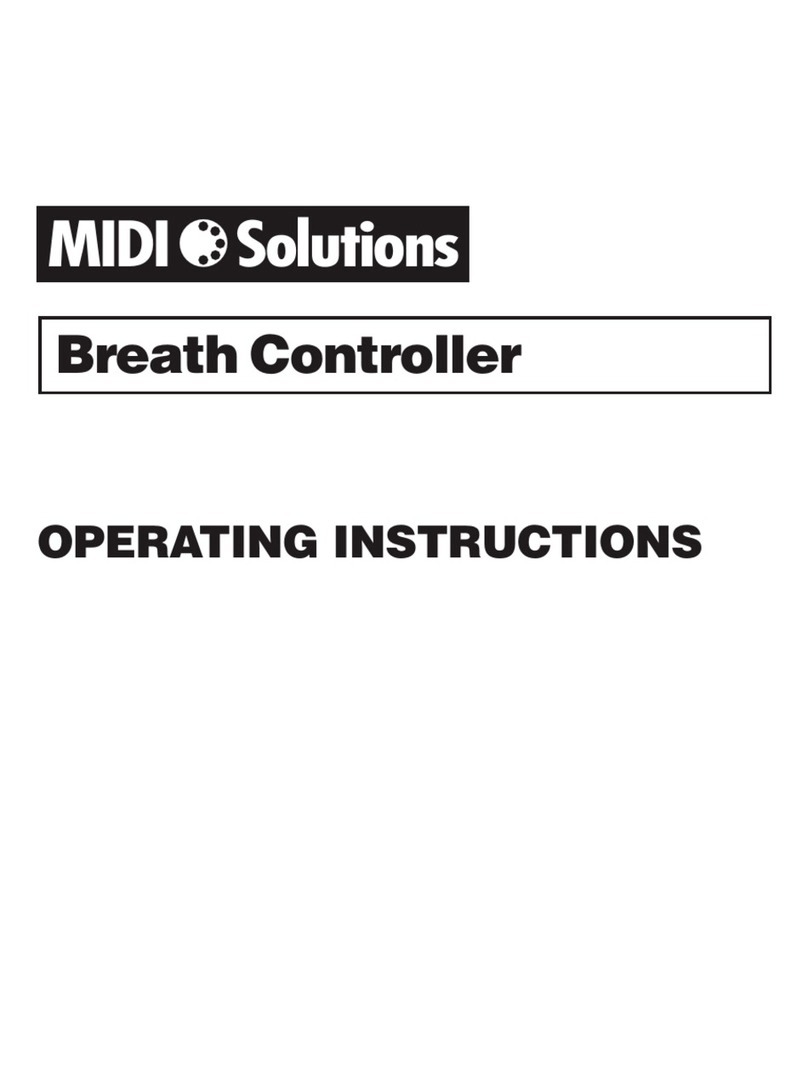 Midi Solutions Breath Controller operating instructions