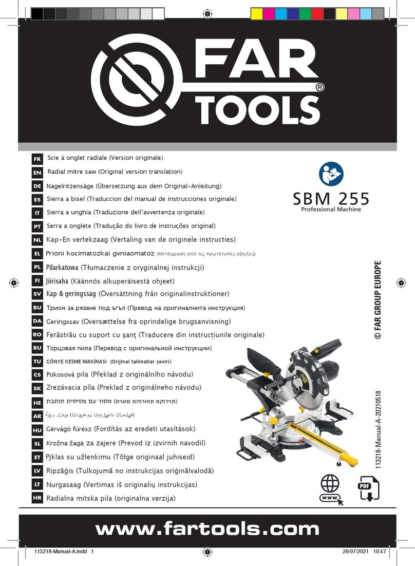 Sigma Far Tools SBM 255 manual